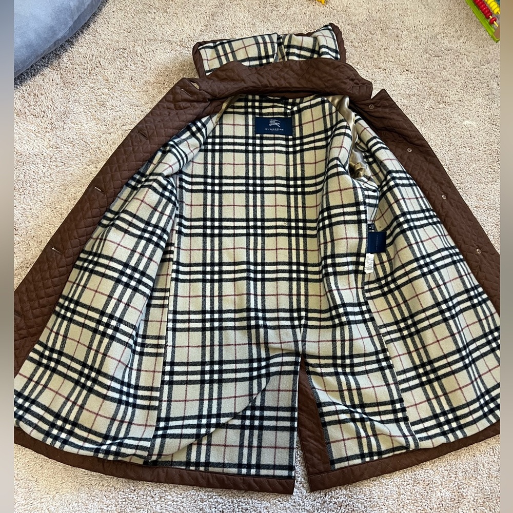 BURBERRY LONDON quilted Parka Jacket Trench Coat Size: M | US 8 - Picture 6 of 16